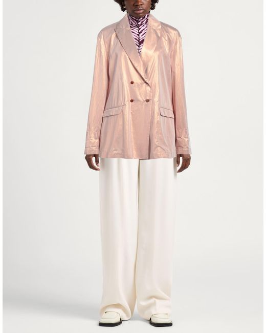 Alysi Pink Blazer Viscose, Polyester