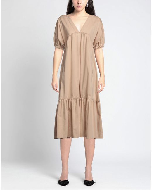 EMMA & GAIA Natural Midi-Kleid