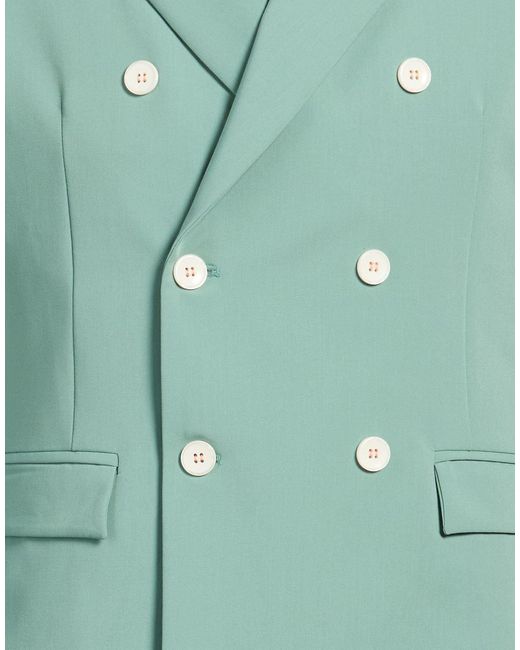 Berna Green Blazer Polyester, Viscose, Elastane for men