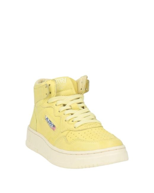 Autry Yellow Lime Sneakers Goat Skin