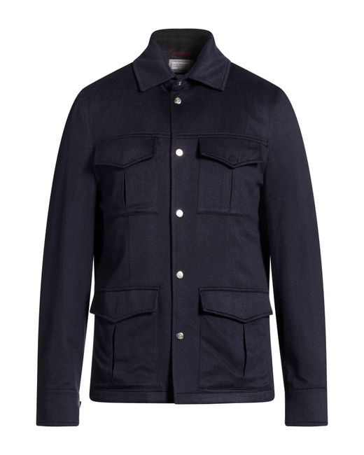 Brunello Cucinelli Blue Jacket Cashmere for men