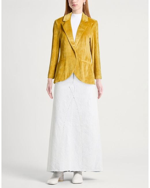 Dixie Yellow Blazer Polyester, Elastane