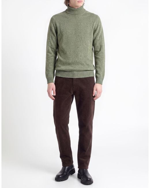Boglioli Green Turtleneck Wool, Cashmere for men