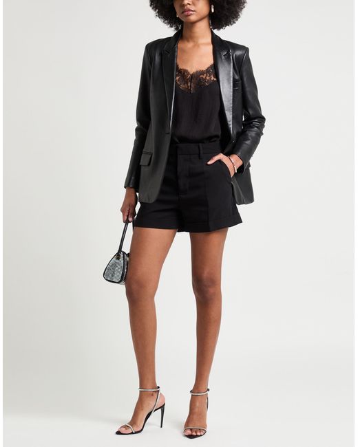 DSquared² Black Shorts & Bermuda Shorts Polyester, Elastane