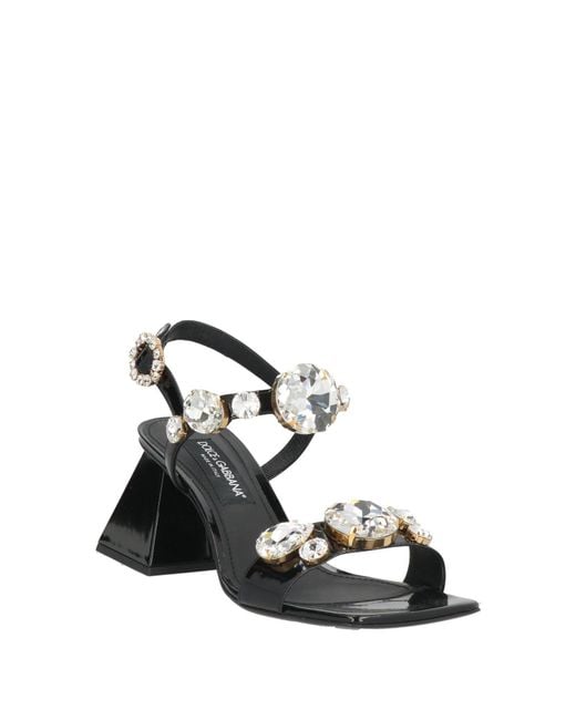 Dolce & Gabbana White Sandals Leather