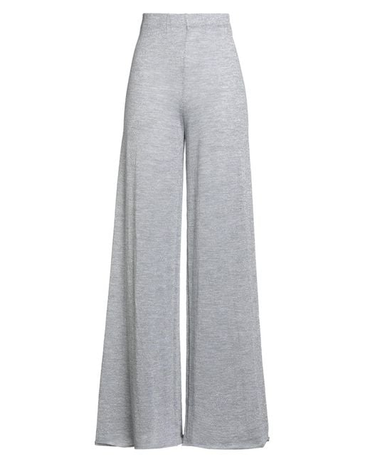 Circus Hotel Gray Pants Virgin Wool, Polyester, Polyamide
