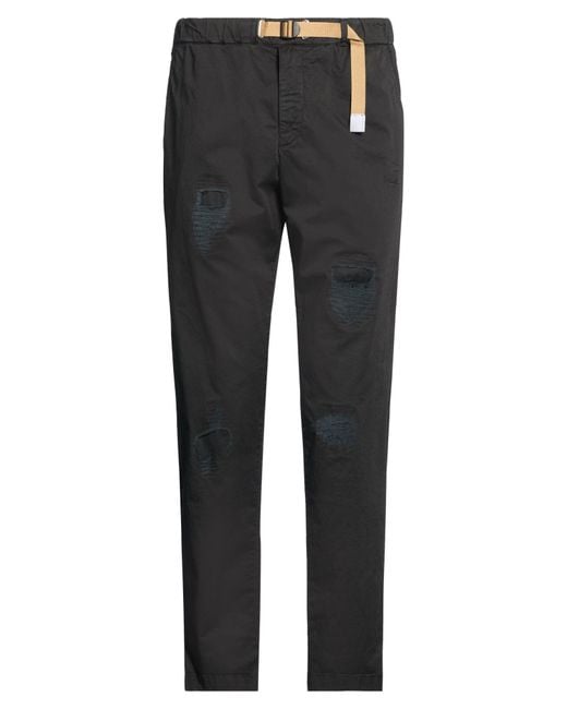 White Sand Gray Pants Cotton, Elastane for men