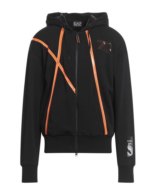 EA7 Black Sweatshirts for men
