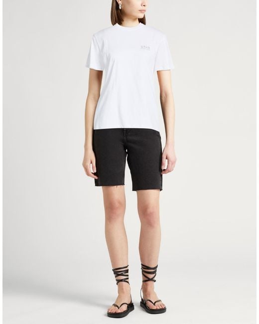 Golden Goose Deluxe Brand White T-Shirt Cotton