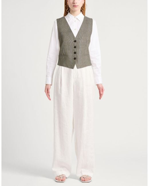 P.A.R.O.S.H. Green P.A.R.O..H. Tailored Vest Viscose, Wool