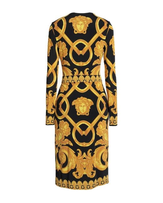Vestido Midi Versace de color Metallic