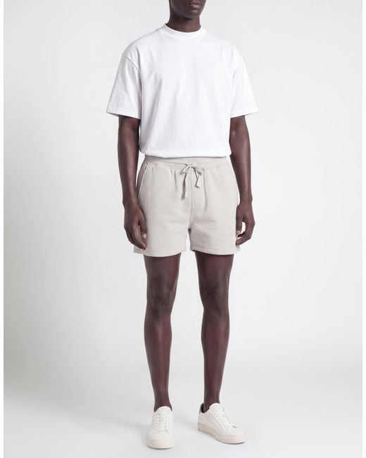 Majestic Filatures Gray Light Shorts & Bermuda Shorts Organic Cotton for men