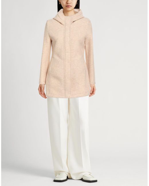 Bomboogie Natural Coat Polyester, Viscose, Wool, Polyurethane