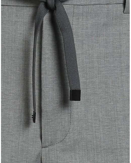 Brian Dales Gray Pants Wool, Polyester, Elastane for men