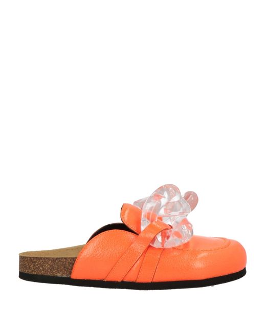 J.W. Anderson Orange Mules & Clogs Leather