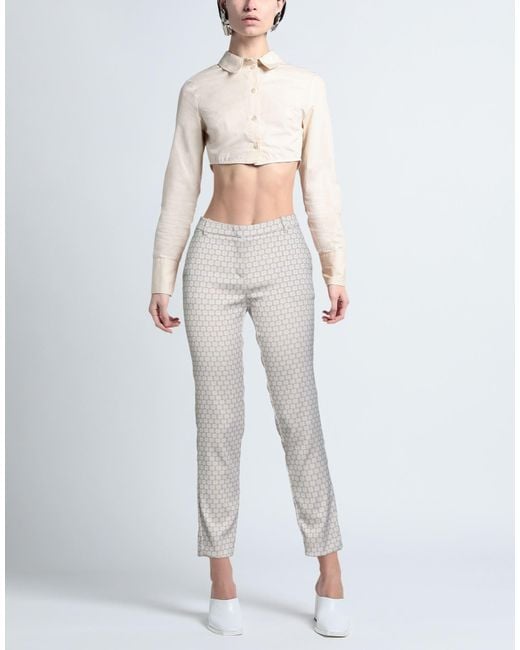 Kiltie Gray Pants Polyester, Polyamide, Elastane