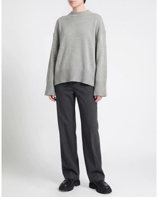 Soallure Gray Sweater Acrylic, Wool