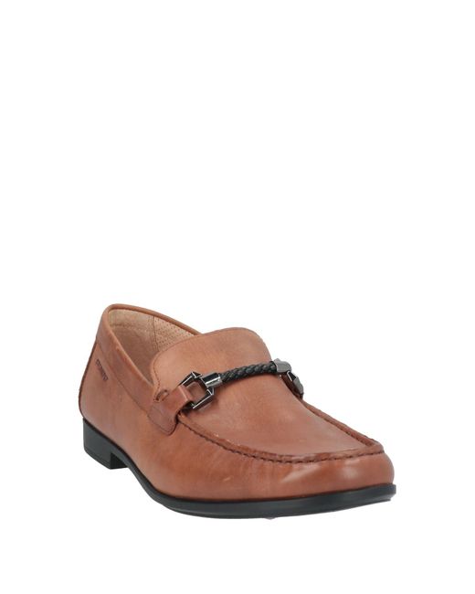 Stonefly Brown Loafers Calfskin for men