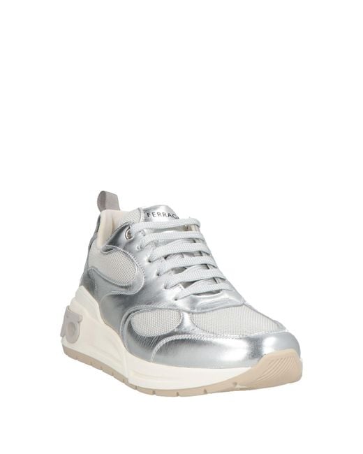 Ferragamo White Cosma Lux Sneakers Calfskin