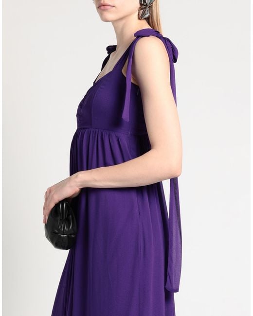 EMMA & GAIA Purple Maxi-Kleid