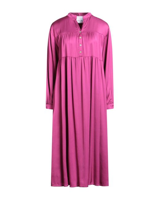 WU'SIDE Pink Midi Dresses