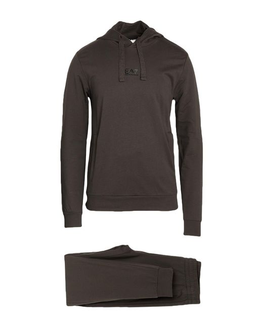 EA7 Gray Tracksuit Cotton for men