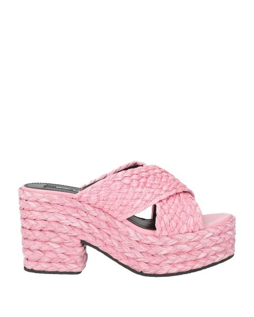 Sergio Rossi Pink Espadrilles