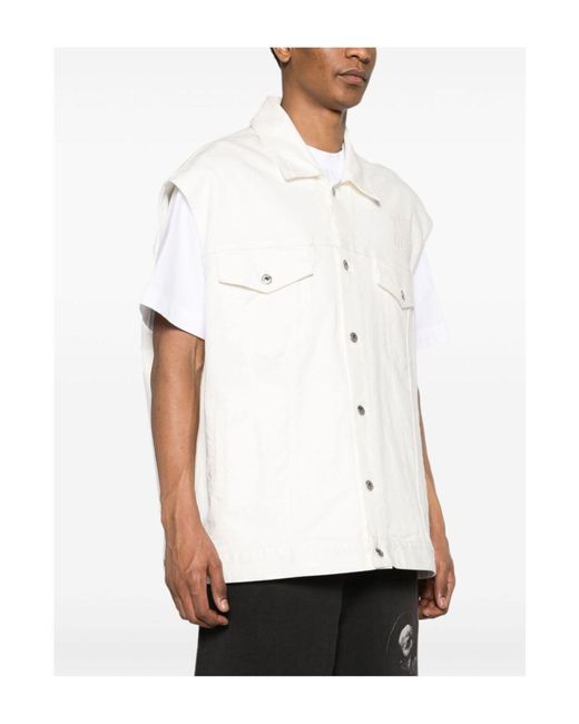 Manteau en jean Off-White c/o Virgil Abloh pour homme en coloris White