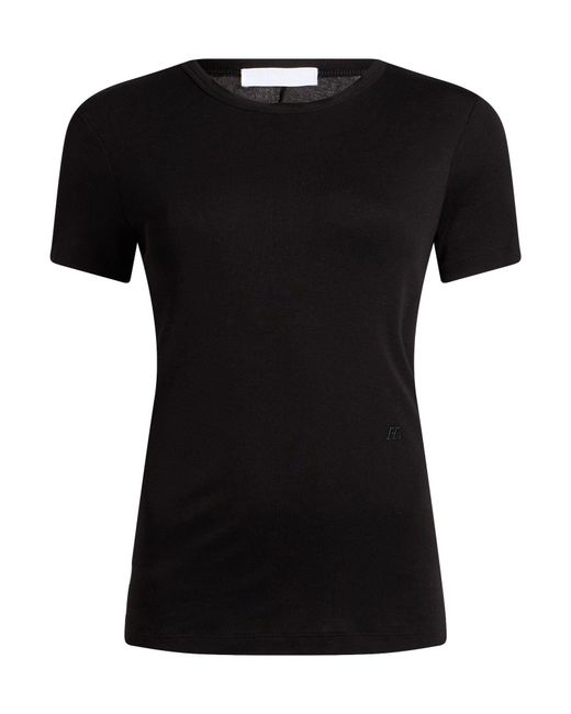 Helmut Lang Black T-Shirt Pima Cotton, Modal