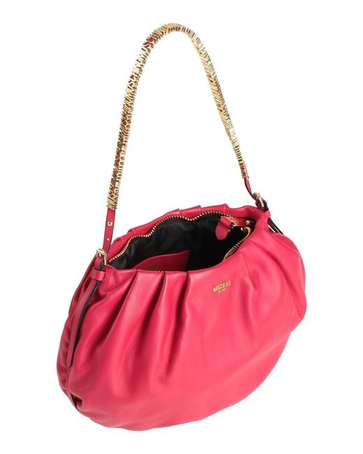 Moschino Pink Shoulder Bag Leather