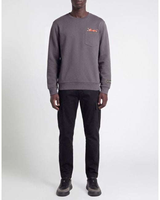 Iceberg Gray Charcoal Sweatshirt Cotton for men