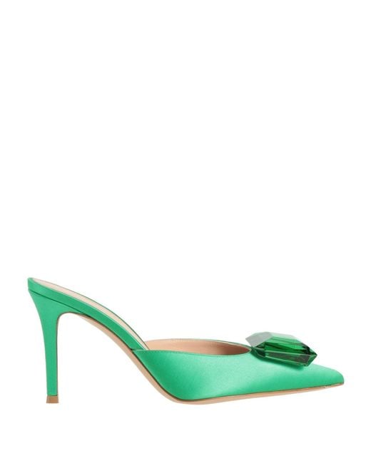 Gianvito Rossi Green Mules & Clogs