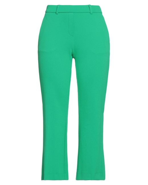 Seductive Green Cropped Trousers