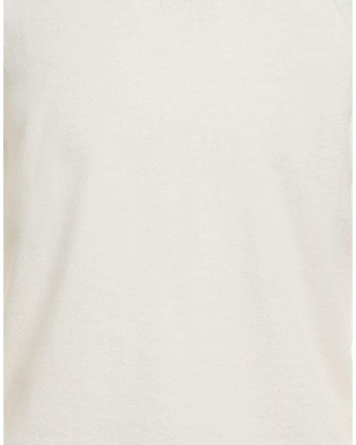 Roberto Collina White Ivory Sweater Wool, Elastane for men