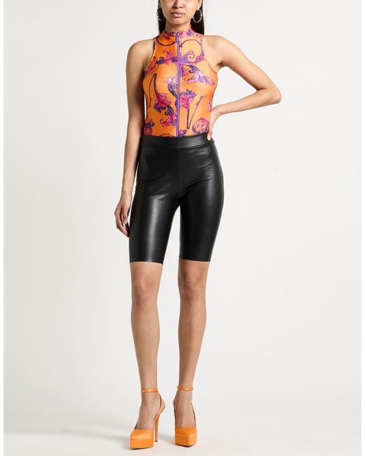 Versace Jeans Couture White Bodysuit Polyamide, Elastane