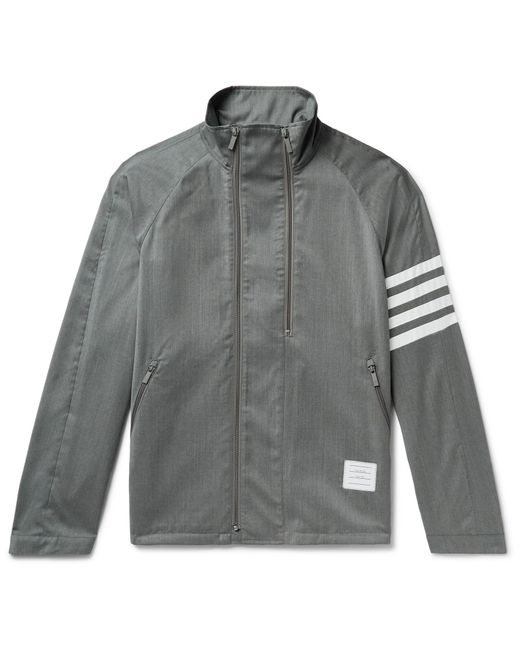 Thom Browne Gray Jacket Wool, Polyester, Cotton for men