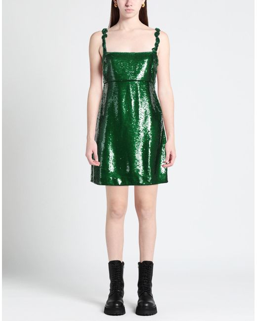 Ganni Green Mini Dress