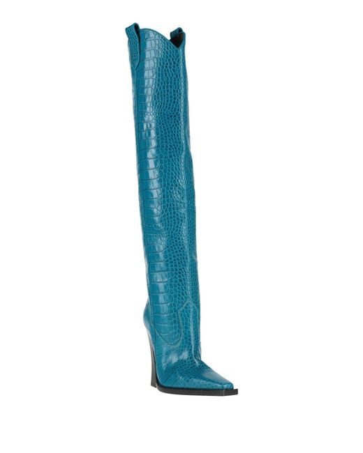Tom Ford Blue Boot Leather