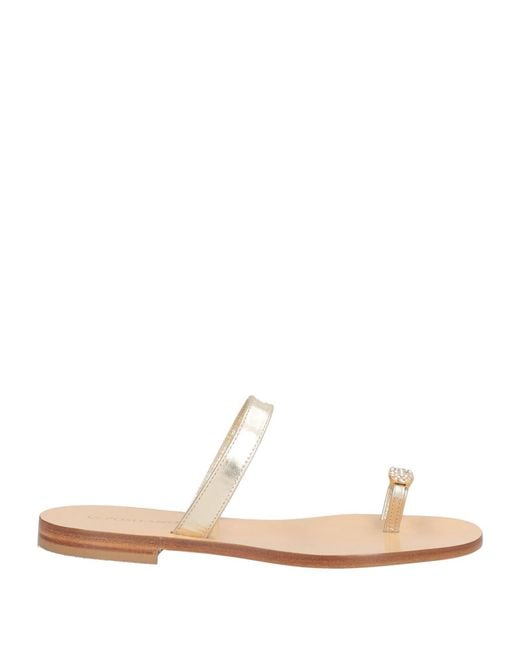 DG POSITANO White Thong Sandal