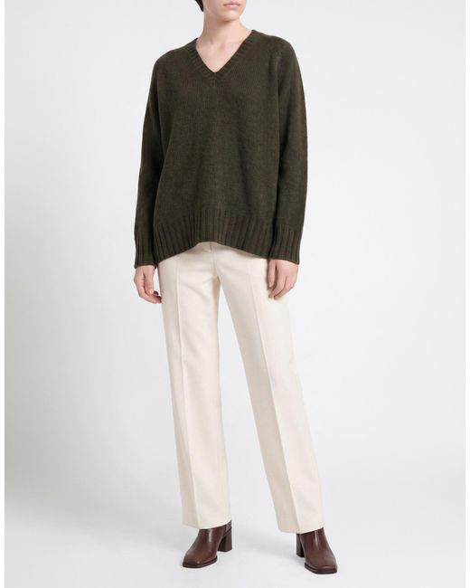 Aragona Green Military Sweater Cashmere