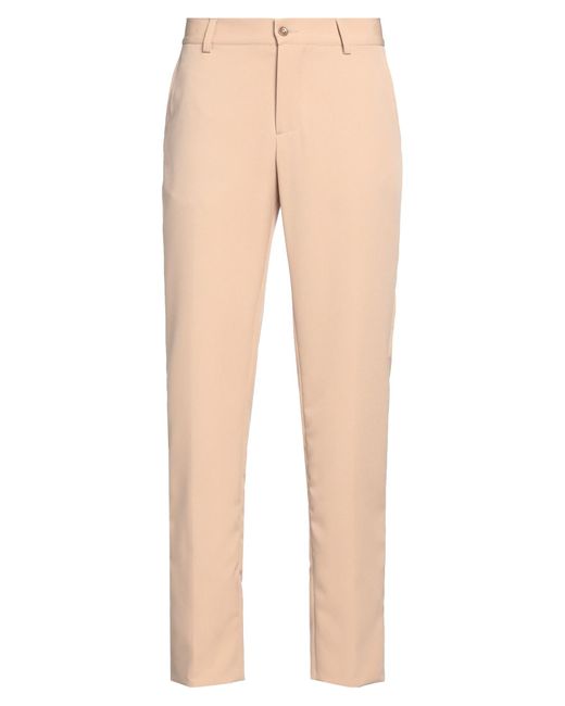 Daniele Alessandrini Natural Pants Polyester, Elastane for men