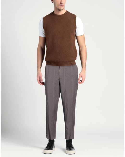 Comme des Garçons Gray Chocolate Pants Polyester for men
