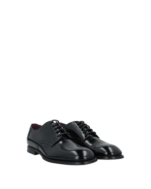 Dolce & Gabbana Black Lace-up Shoes for men
