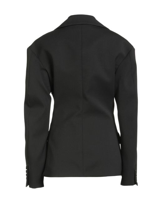 Off-White c/o Virgil Abloh Black Blazer Virgin Wool, Elastane