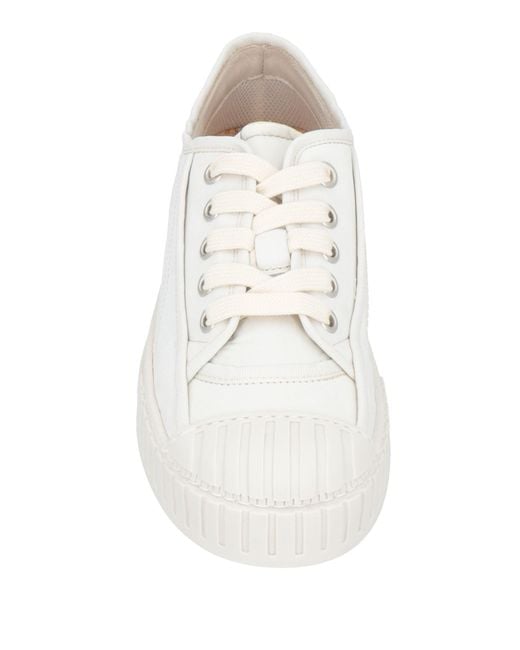 ANT/WERP White Sneakers Soft Leather, Textile Fibers for men