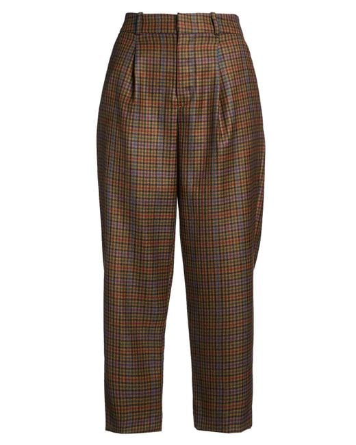 PT Torino Brown Camel Pants Virgin Wool