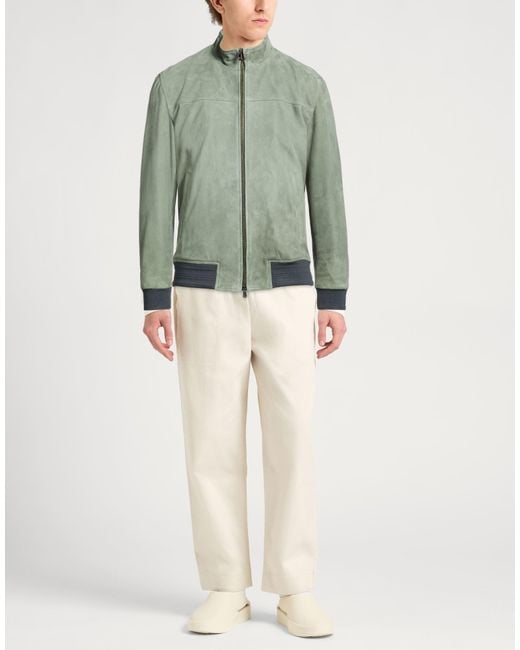 Isaia Green Jackets for men