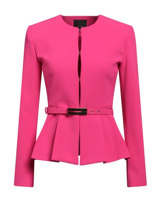 Pinko Pink Fuchsia Jacket Polyester, Elastane