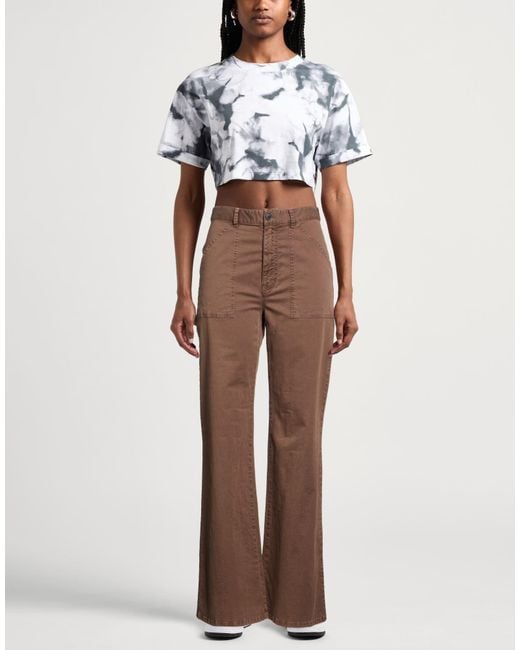 Nili Lotan Brown Pants Cotton