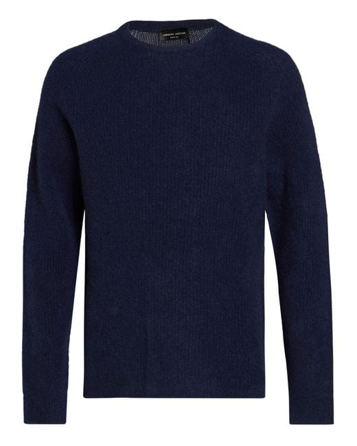 Pullover Roberto Collina pour homme en coloris Blue